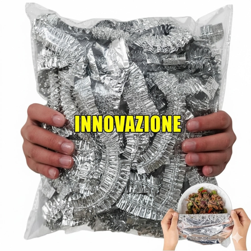 Copertura Termica Riutilizzabile in Alluminio LargoFoil® | Mantiene Caldo e Fresco il Cibo, Copertura in Alluminio Riutilizzabile Copertura Termica per Cibo, Copertura Isolante Alimentare, Foil per Microonde.
