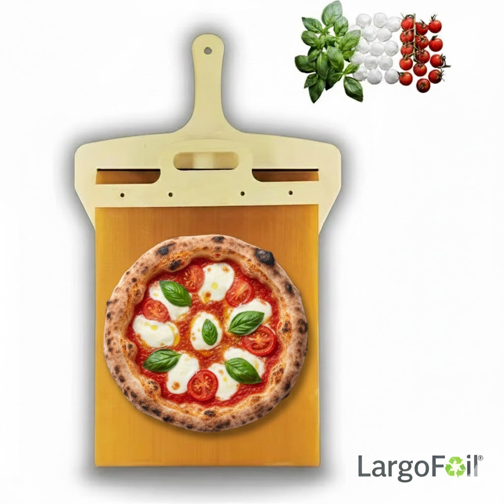 🍕 Pala da Pizza Scorrevole LargoFoil® – Design Italiano, Antiaderente e Professionale